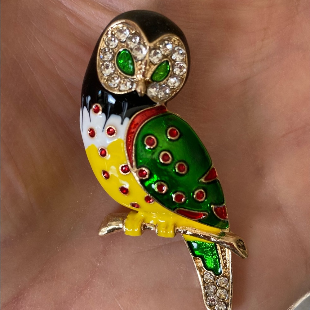 Brooch. OWL. NEW. BEAUTIFUL - Picture 8 of 16